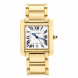 Cartier Tank Française Large W50001R2 18K Yellow Gold Watch